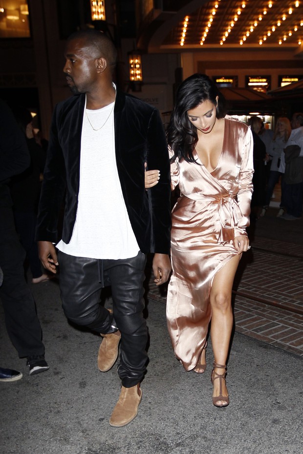 Kim Kardashian West e Kanye West  (Foto: AKM-GSI BRASIL)
