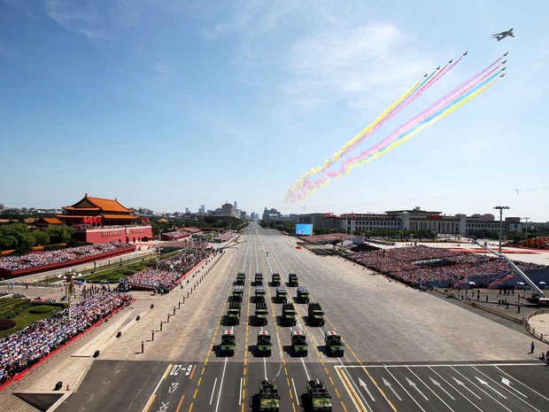 Resultado de imagem para desfile militar na praça tiananmen