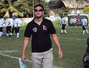 Brian Guzman, treinador do Espectros (Foto: Frederico Martins/G1)