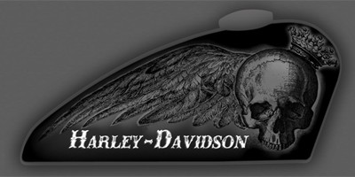 Harley; davidson; tanque; concurso; cvo; street; glide; King; Skull; Black (Foto: Divulgação)