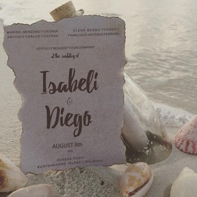 Isabeli Fontana mostra convite de casamento (Foto: Reprodução / Instagram)