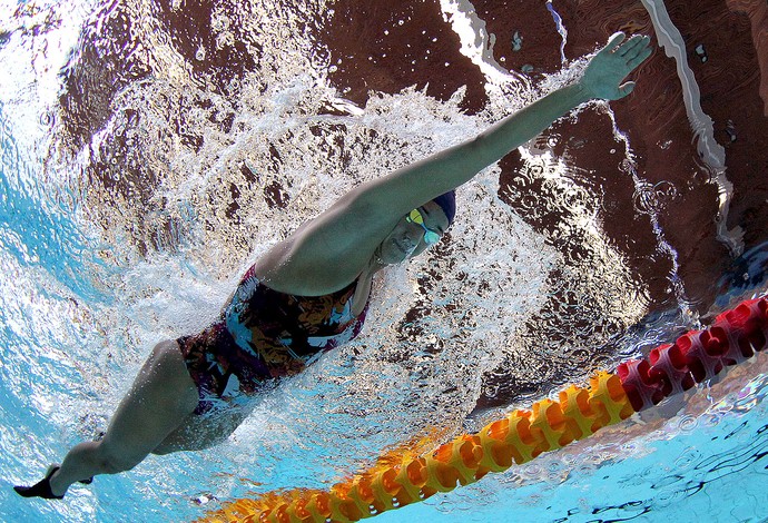 Joanna Maranhão treino natação Londres  (Foto: Satiro Sodré / Agif)