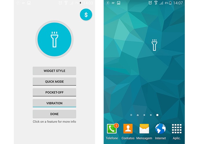 Adicione uma lanterna no Android (Foto: Reprodução/Barbara Mannara)