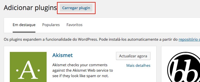 Clique em Carregar Plugin (Foto: Reprodução/André Sugai)