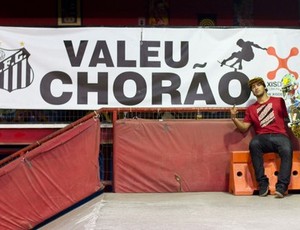 Skatista Kelvin Hoefler, Chorão Skate Park (Foto: Divulgação / Santos FC)
