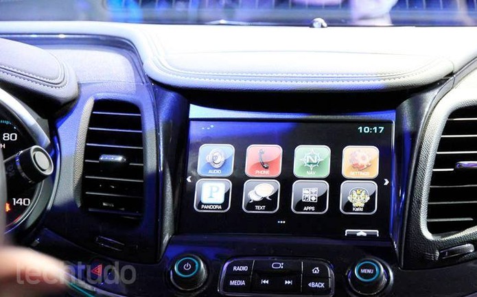Alguns dos recursos disponíveis nos carros com sistema 4G da Chevrolet (Foto: Monique Mansur/TechTudo) (Foto: Alguns dos recursos disponíveis nos carros com sistema 4G da Chevrolet (Foto: Monique Mansur/TechTudo)) Alguns dos recursos disponíveis nos carros com sistema 4G da Chevrolet (Foto: Monique Mansur/TechTudo) (Foto: Alguns dos recursos disponíveis nos carros com sistema 4G da Chevrolet (Foto: Monique Mansur/TechTudo))