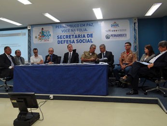 Esquema especial foi divulgado na Secretaria de Defesa Social (Foto: Katherine Coutinho / G1)
