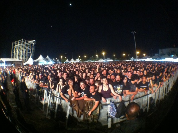 Fotos público show do Black Sabath Porto Alegre (Foto: Daniel Bittencourt/G1)