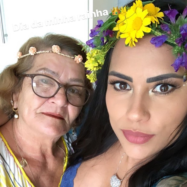 Kelly Medeiros e a mãe (Foto: Thawane Reis) Kelly Medeiros e a mãe (Foto: Thawane Reis)
