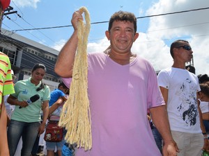 Roberto Silva, cordeiro (Foto: Karla Lima/G1)