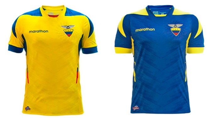 equador camisa copa Every single World Cup kit (all 32 teams, home & away) on one page