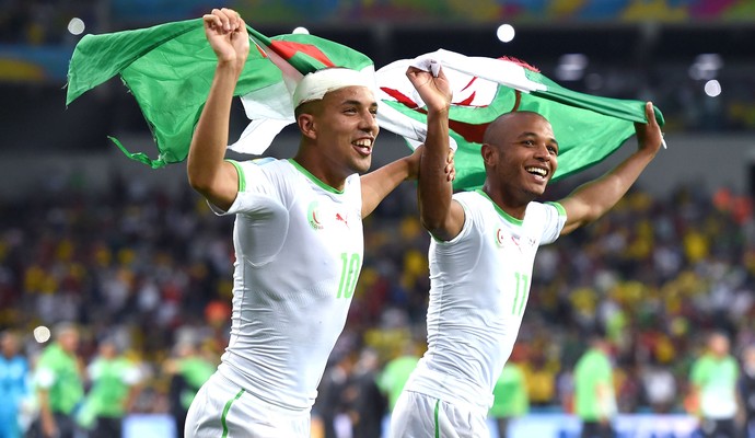 Argélia comemoração classificação (Foto: Getty Images)