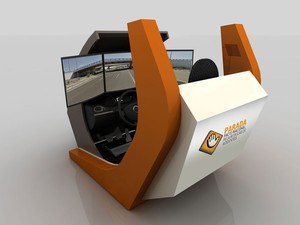 Protótipo de simulador de direção (Foto: Divulgação/Detran-AL)