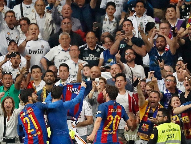 Messi Barcelona x Real Madrid Santiago Bernabeu
