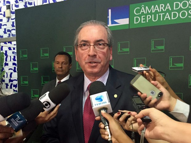 Eduardo Cunha concede entrevista coletiva na CÃ¢mara