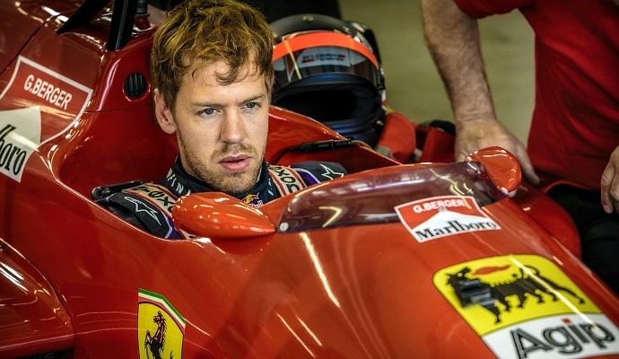 Sebastian Vettel Ferrari Gerhard Berger RBR (Foto: Divulgação/RBR)