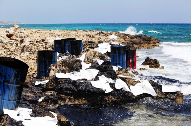 Barris na costa da península Karpas (Foto: Birol Bebek/AFP)