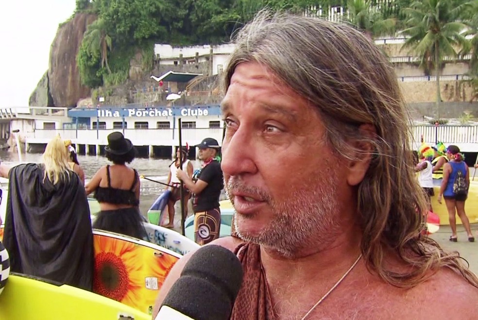 Surfista foi morto após agredir a esposa em São Vicente, SP (Foto: Reprodução/TV Tribuna)