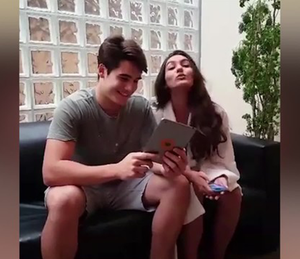 Nicolar e Marina causaram nas redes sociais (Foto: TV Globo)