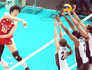 Fan Linlin da China na partida contra os Estados Unidos (Foto: AFP) Fan Linlin da China na partida contra os Estados Unidos (Foto: AFP)