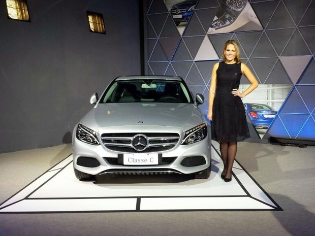 Mercedes-Benz Classe C também será produzido na fábrica de Iracemápolis (Foto: Laila Braghero/G1) Mercedes-Benz Classe C também será produzido na fábrica de Iracemápolis (Foto: Laila Braghero/G1)