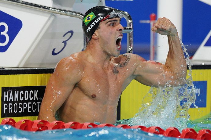 Bruno Fratus ouro 50m livre Pan-Pacífico  (Foto: Matt Roberts / Getty Images)