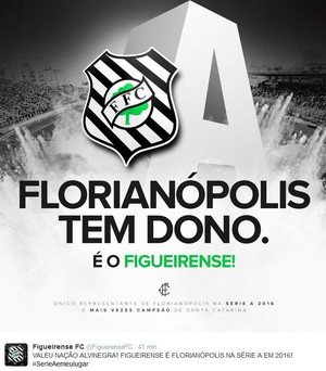 Figueirense Série A 2016 (Foto: Reprodução/Twitter)