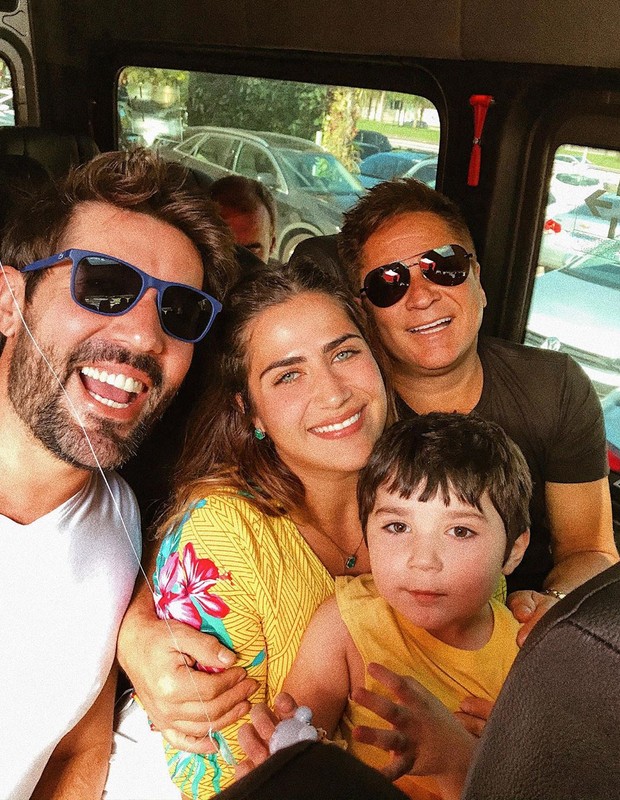 Sandro Pedroso, Jéssica Beatriz, Leonardo e Noah (Foto: Reprodução/Instagram) Sandro Pedroso, Jéssica Beatriz, Leonardo e Noah (Foto: Reprodução/Instagram)