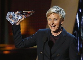 Ellen DeGeneres no People's Choice Awards (Foto: Reuters)