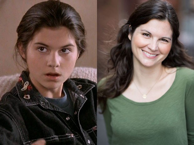 Lisa Jakub em 'Uma babá quase perfeita' e atualmente (Foto: Divulgação )