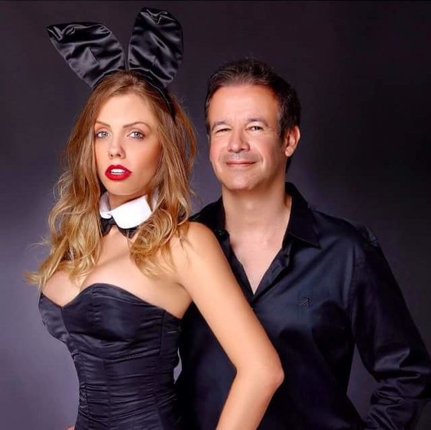 Rafaela Prado e André Sanseverino, o novo dono da Playboy (Foto: Divulgação)