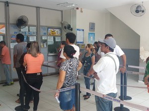 lotérica, clientes, greve dos bancos, atendimento, Amapá, Macapá (Foto: Jéssica Alves/G1)