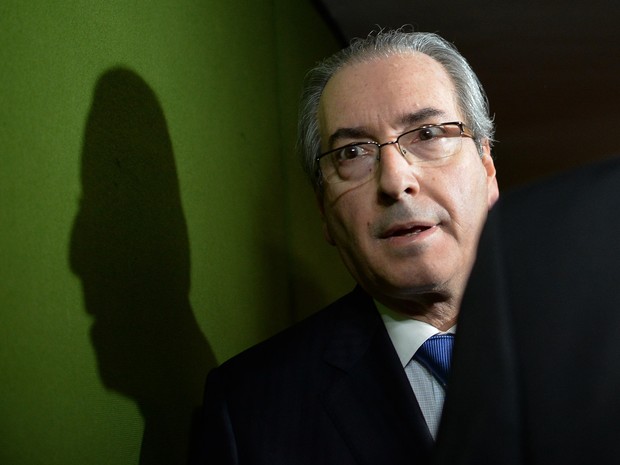 18/03 - O presidente da Cãmara dos Deputados, Eduardo Cunha, em Brasília (Foto: Andressa Anholete/AFP)