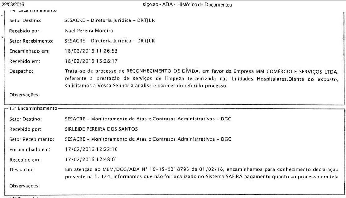 Documentos apresentados por funcionário mostram reconhecimento de dívida em fevereiro deste ano (Foto: Arquivo pessoal)