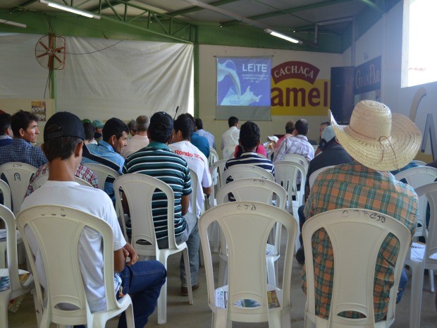 40 produtores participaram da palestra (Foto: Franciele do Vale/G1)