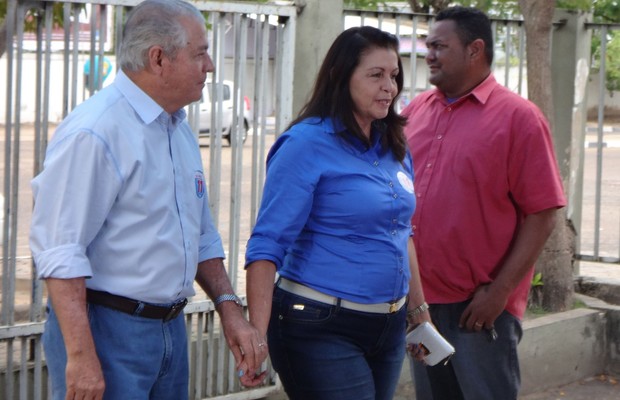 Candidata ao governo de Roraima, Suely Campos (PP), vota em Boa Vista (Foto: Graziele Bezerra/ Rádiojornalismo/EBC)