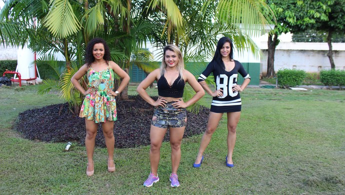 Ring Girls do EFC Porto Velho (Foto: Angelina Ayres/Rede Amazônica)