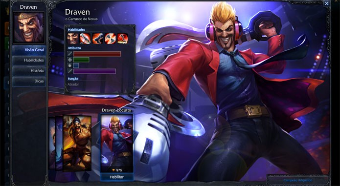 Campeões podem ser pagos com IP e RP, mas skins somente com RP (Foto: Reprodução/Felipe Vinha)