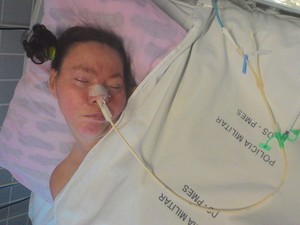 Mulher não identificada vive em coma há 15 anos em hospital, clarinha, HPM, espírito santo (Foto: Esther Radaelli/ TV Gazeta)