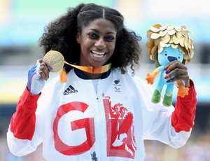 A britânica Kadeena Cox, ouro nos 400m - T38 na Paralimpíada do Rio (Foto: Getty Images)