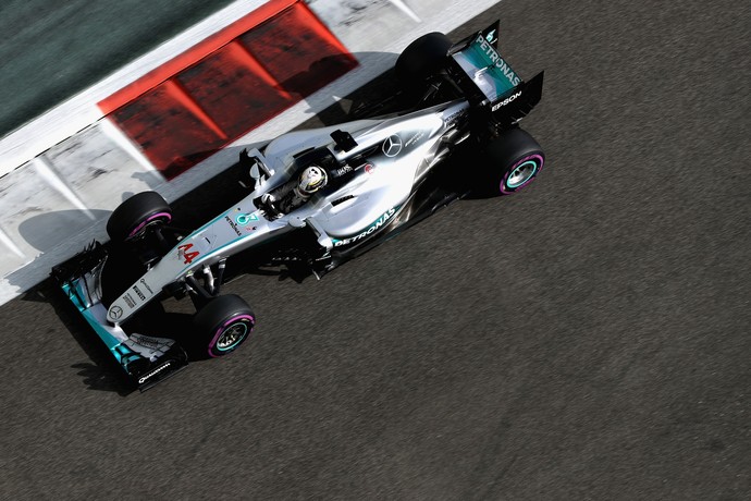 Lewis Hamilton no treino classificatório para o GP de Abu Dhabi (Foto: Getty Images)