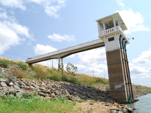 Reservatório Itans, que atende a região Seridó, está com nível de 18,2% da capacidade total (Foto: Sidney Silva)