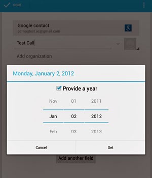 Aplicativo do Android 'deletou' o mês de dezembro do calendário (Foto: Reprodução)