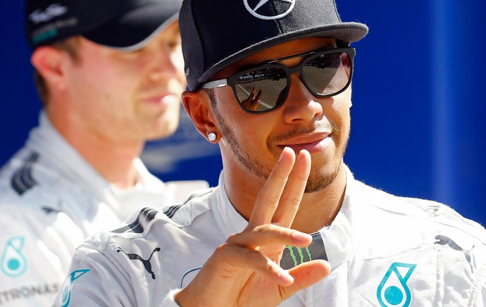 Hamilton pódio treino GP Itália (Foto: Reuters)