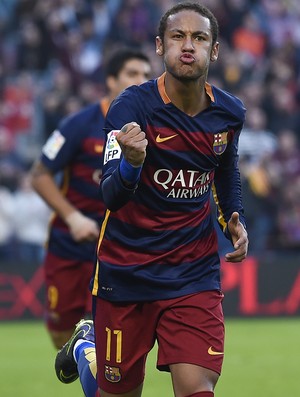 Neymar gol Barcelona x Villarreal (Foto: AFP)