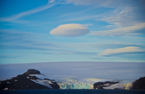  Vista da Antártica do navio Ary Rongel em 4 de março  (Foto: AFP Photo/Vanderlei Almeida)