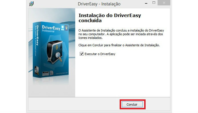 Instalação do DriverEasy é rápida e fácil