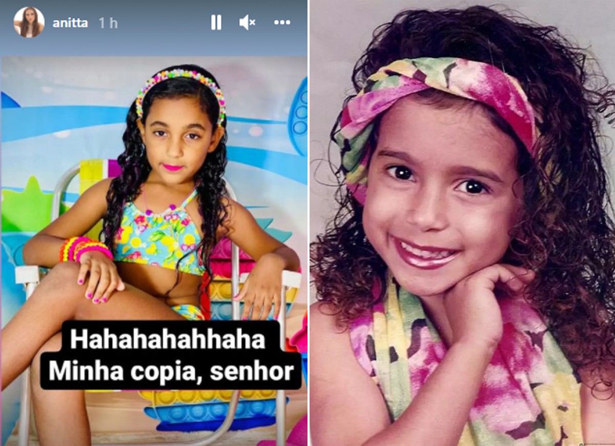 Anitta fala de semelhança entre ela e sobrinha (Foto: Reprodução/Instagram) Anitta fala de semelhança entre ela e sobrinha (Foto: Reprodução/Instagram)