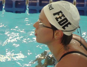 Federica Pellegrini, natação, treino em Livigno (Foto: Cláudia Alencar)