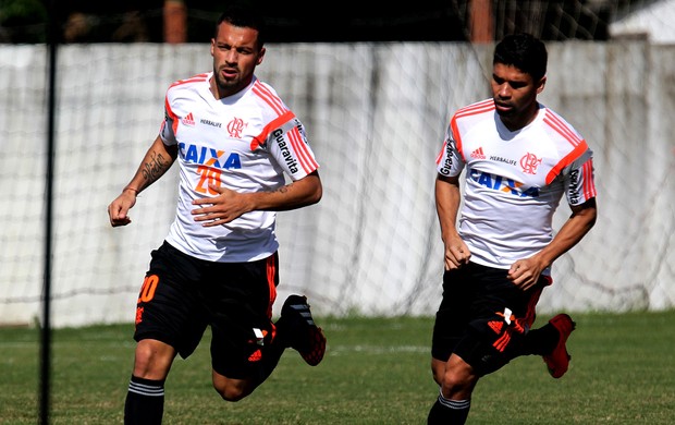 eduardo da silva canteros Flamengo treino (Foto: Gilvan de Souza)